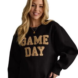 Panache Apparel Co. Black Game Day Sweatshirt